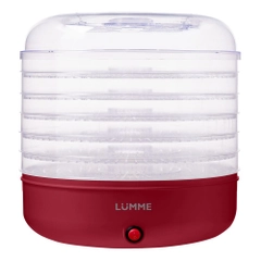 Сушилка для овощей и фруктов LUMME LFD-106PP диаметр 32 см, 6 съемных поддонов 200 Ватт