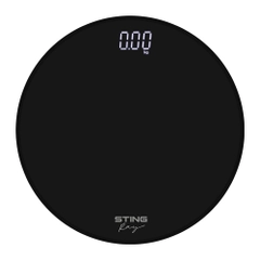 Весы напольные электронные STINGRAY ST-SC5004A с индикатором температуры, черный жемчуг