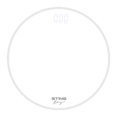 Весы напольные электронные STINGRAY ST-SC5004A с индикатором температуры, белый жемчуг