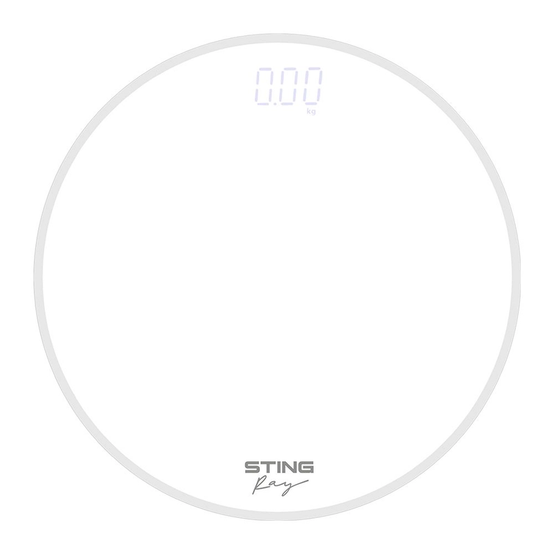 Весы напольные электронные STINGRAY ST-SC5004A с индикатором температуры, белый жемчуг