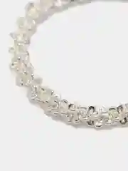 Серебряный кольцо цепочка
