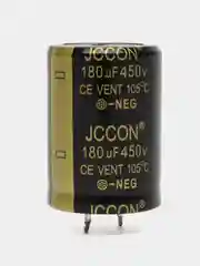 180мкФ 450в Конденсатор электролитический 180UF 450V 105C 25х35 JCCON