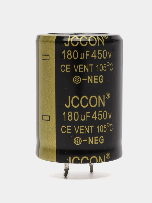 180мкФ 450в Конденсатор электролитический 180UF 450V 105C 25х35 JCCON