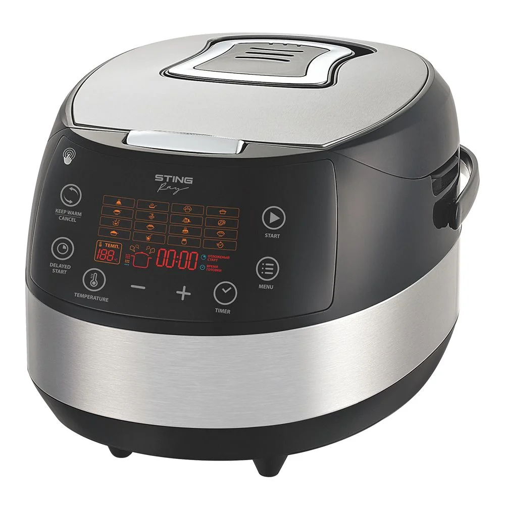 Черный мультиварка STINGRAY ST-MC951A черный/сталь