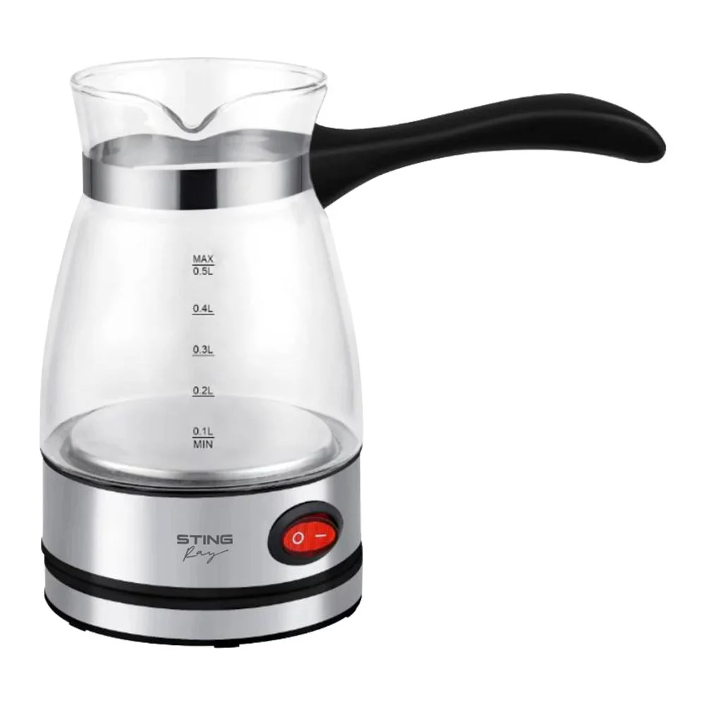 Черный турка электрическая STINGRAY ST-CW3151A, 600мл, черный