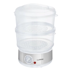 Пароварка электрическая LUMME LU-1403 / 500W/ 2 чаши/ белый жемчуг