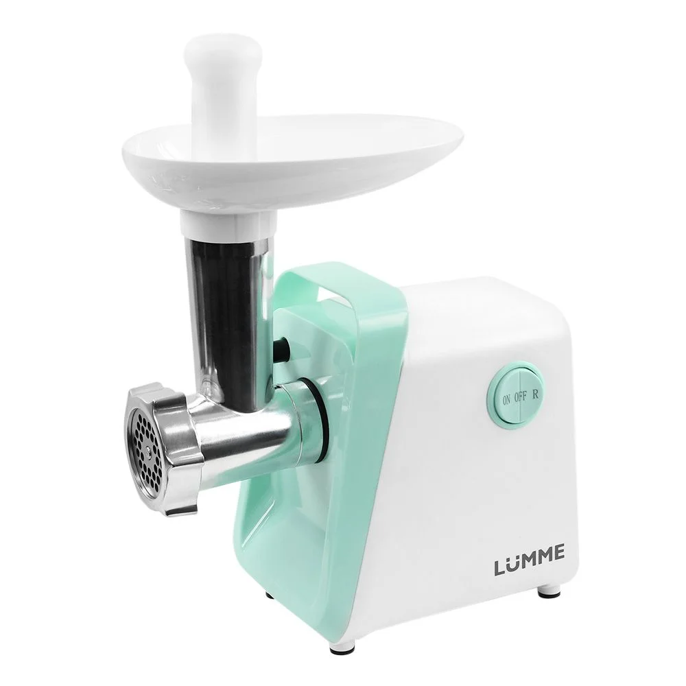 Белый мясорубка электрическая LUMME LU-MG2112A белый/ментол