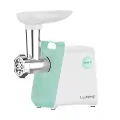Бирюзовый мясорубка LUMME LU-MG2112B 3500Вт. Нож нерж.сталь, металлический шнек, функция реверс
