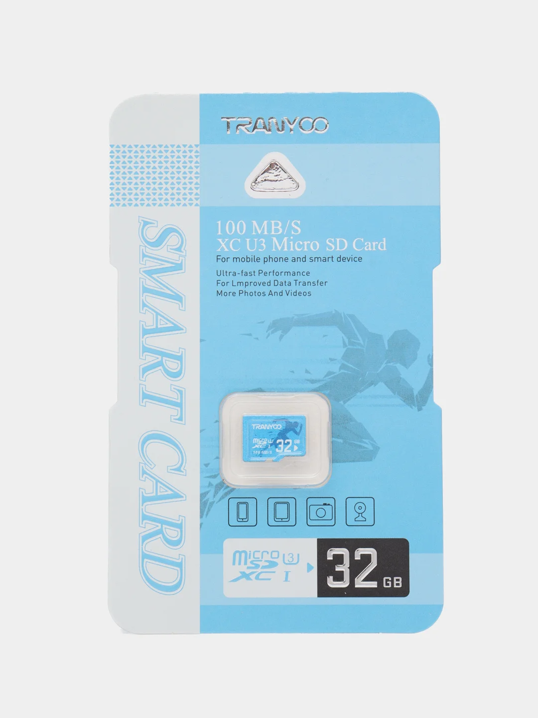 Карта памяти microSD, 4/8/16/32/64/128GB, Class10/U3, для камер, регистраторов и телефонов