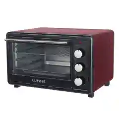 Черный духовой шкаф LUMME LU-EO1715B / 1800 Вт/ Объем: 30 л/ 4 нагревательных элемента/ 4 режима