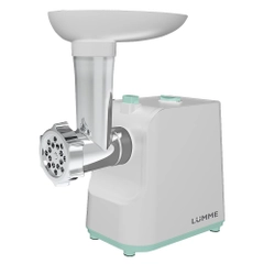 Мясорубка LUMME LU-MG2111A /2400Вт/ насадки для кеббе и колбас/ белый/ментол