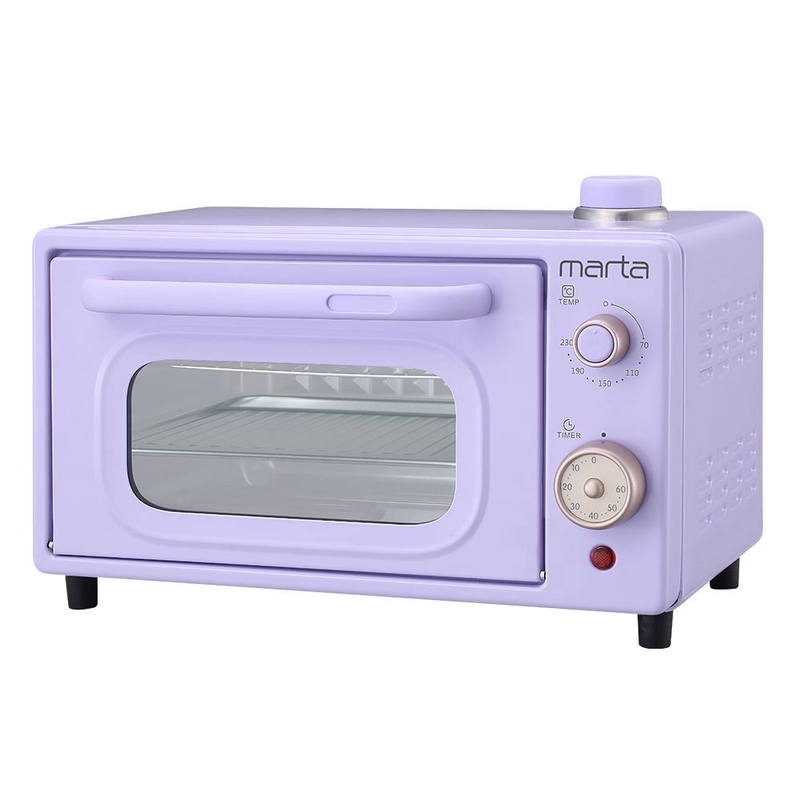 Мини-печь электрическая MARTA MT-EO4297A 12л/ ТАЙМЕР/ паровое увлажнение/ 1000Вт
