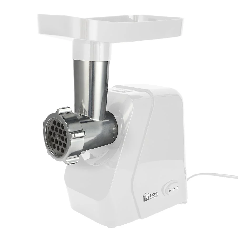 Белый мясорубка электрическая HOME ELEMENT HE-MG606A с реверсом белый жемчуг