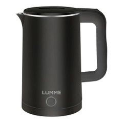 Чайник электрический металлический LUMME LU-KT4110A эффект термоса, черный