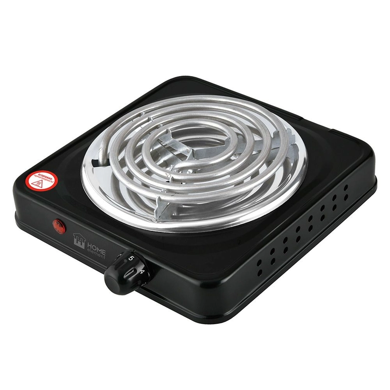 Электрическая плитка настольная HOME ELEMENT HE-HP719B , d 14 см, черный