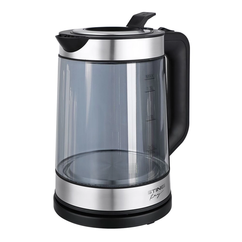 Электрический стеклянный чайник STINGRAY ST-KT3007B черный жемчуг