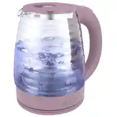 Розовый чайник электрический HOME ELEMENT HE-KT2307 стеклянный с подсветкой/2л, розовый