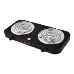 Плитка электрическая настольная HOME ELEMENT HE-HP720B, 2 конфорки, d14, черный