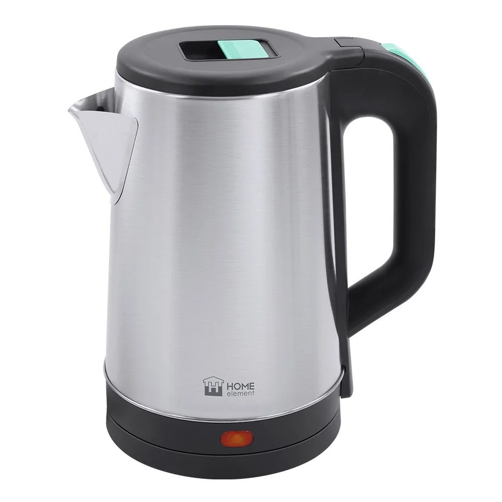 Серебряный чайник электрический HOME ELEMENT HE-KT2312 металлический/ 1800W/ 2,0л/ светлая яшма