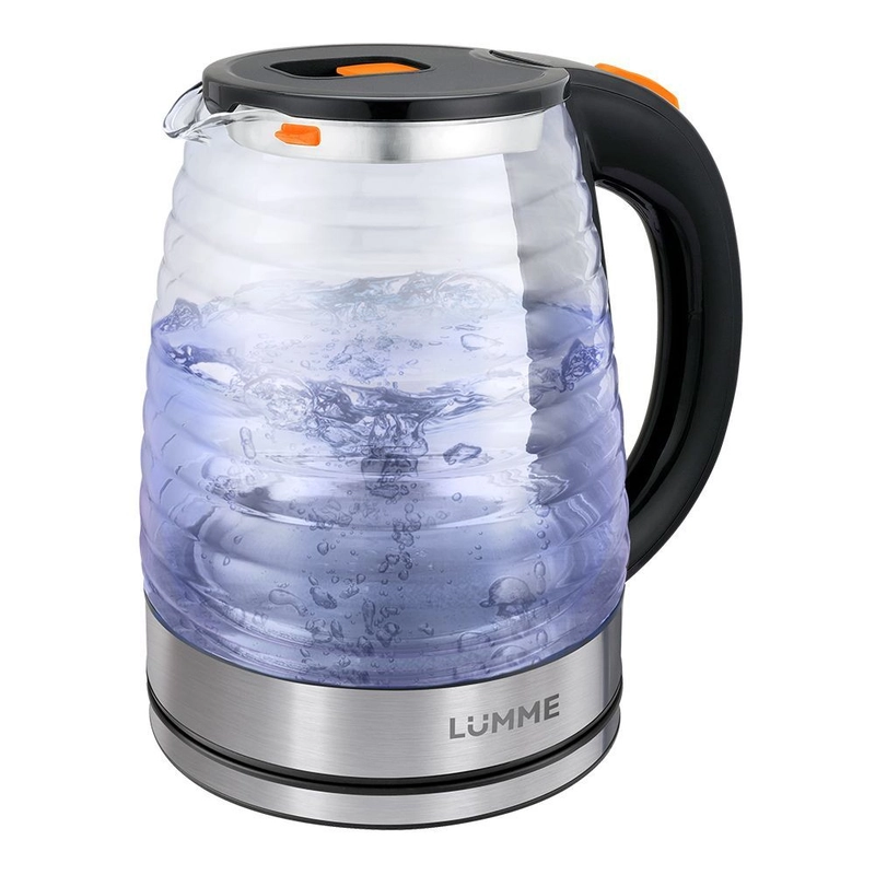 Чайник электрический LUMME LU-4101/ 1800W/ 2,0л/ стеклянный / темный янтарь