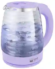 Сиреневый чайник электрический HOME ELEMENT HE-KT2307 стеклянный с подсветкой/ электрочайник 2л