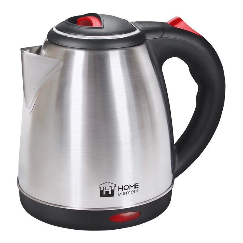 Электрический металлический чайник HOME ELEMENT HE-KT165 красный рубин