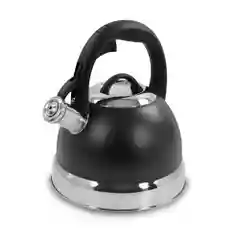 Чайник со свистком MARTA MT-3093 2,8 Л/ чайник для плиты нержавеющая сталь, черный