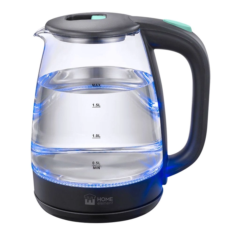 Чайник электрический HOME ELEMENT HE-KT2310 стеклянный/ электрочайник 1,8л, светлая яшма