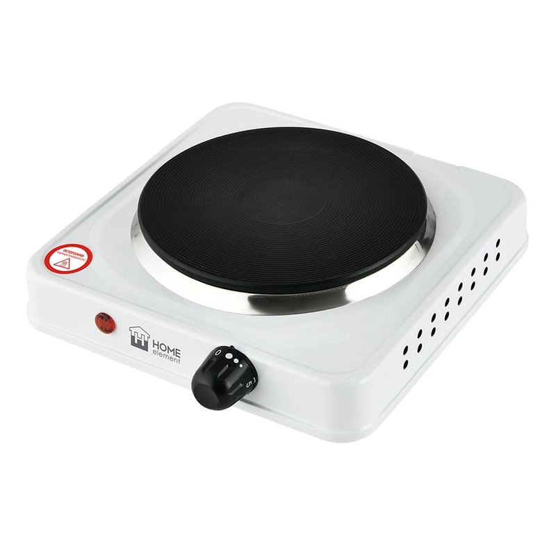 Электрическая плитка настольная HOME ELEMENT HE-HP718A , d15 см, белый
