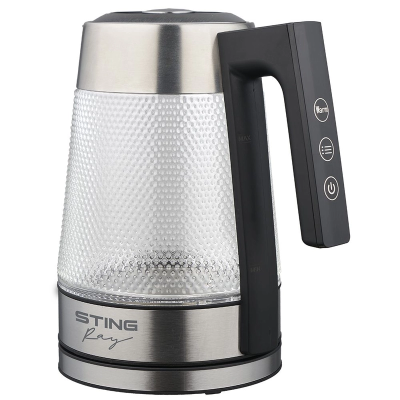 Чайник электрический STINGRAY ST-KT3019A стеклянный 2л, Двойные стенки/ эффект термоса