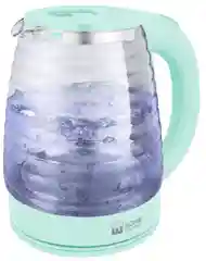 Бирюзовый чайник электрический HOME ELEMENT HE-KT2307 стеклянный с подсветкой/ электрочайник 2л