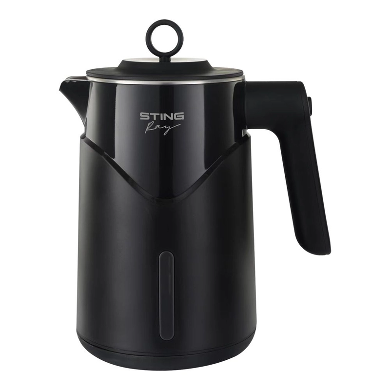 Чайник электрический STINGRAY ST-KT3008A, двойные стенки / эффект термоса, 2 л, черный