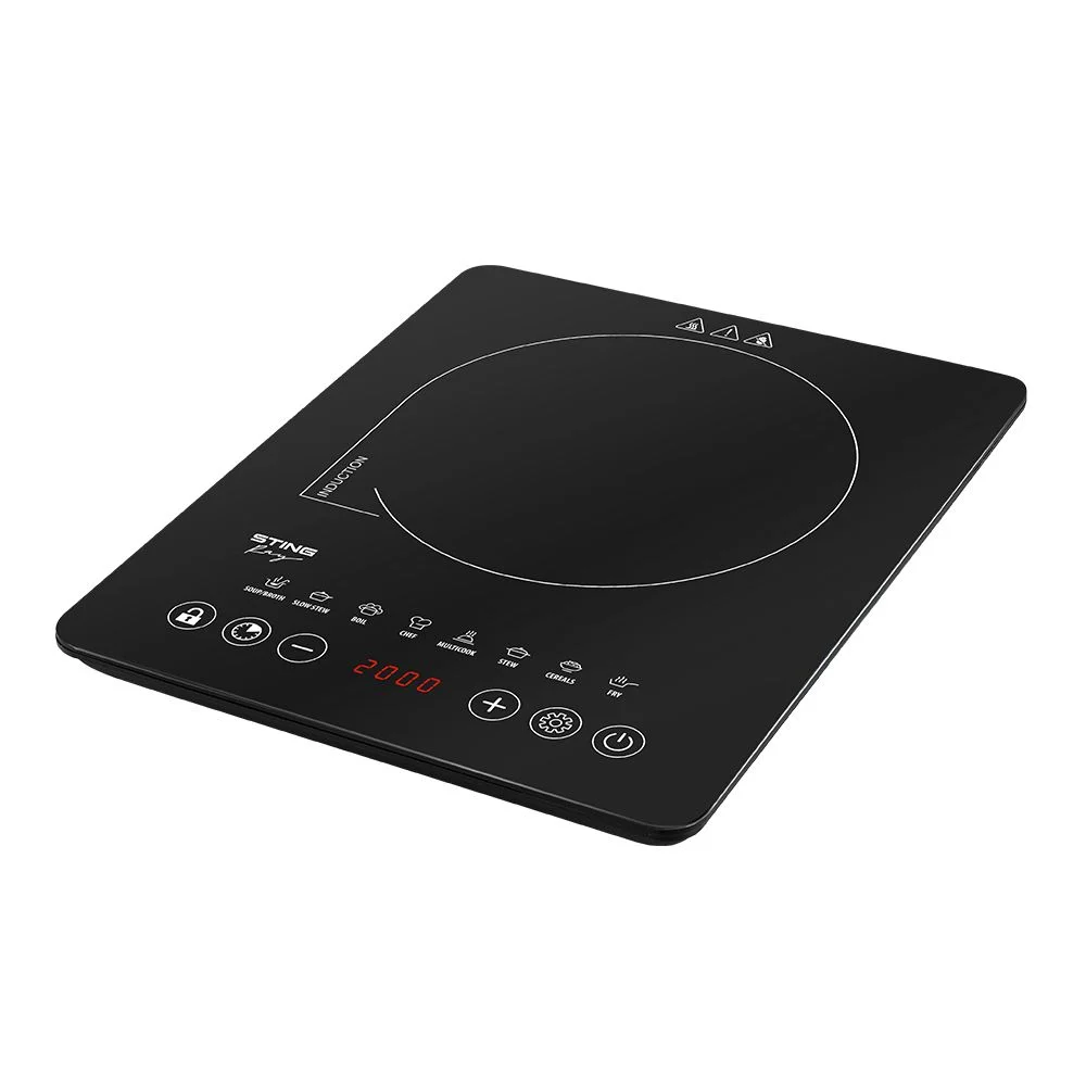 Черный электрическая индукционная безимпульсная плитка STINGRAY ST-HP3526A черный