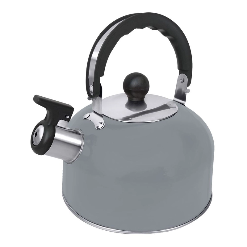 Чайник со свистком HOME ELEMENT HE-WK1603B, светло-серый матовый