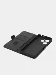 Черный чехол-книжка для Tecno POVA 6 / Pova 6 Pro 5G (Техно Пова 6 Про) с боковым магнитом