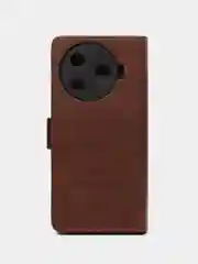 Коричневый чехол-книжка для Tecno Camon 30 Pro ( Техно Камон 30 Про)