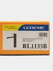 Черный смеситель для раковины Ledeme L1133
