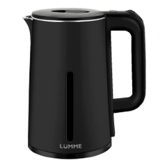 Чайник электрический металлический LUMME LU-KT4111A эффект термоса, чёрный