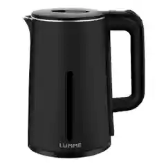 Чайник электрический металлический LUMME LU-KT4111A эффект термоса, чёрный