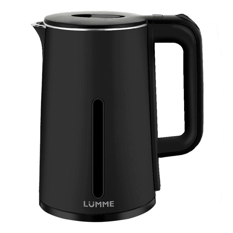Чайник электрический металлический LUMME LU-KT4111A эффект термоса, чёрный