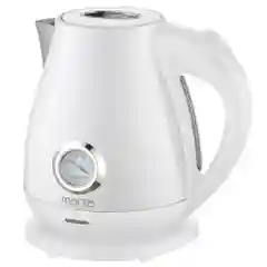 Белый чайник электрический MARTA MT-4645 металлический / 2200W/ Объем-1,8л/ белый