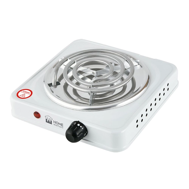 Электрическая плитка настольная HOME ELEMENT HE-HP718B , d14 см, белый