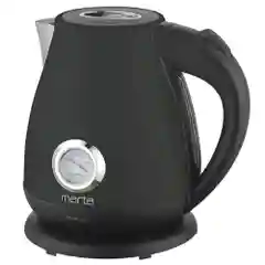 Черный чайник электрический MARTA MT-4645 металлический / 2200W/ Объем-1,8л/ черный