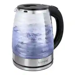 Черный чайник электрический LUMME LU-4101/ 1800W/ 2,0л/ стеклянный/ черный жемчуг
