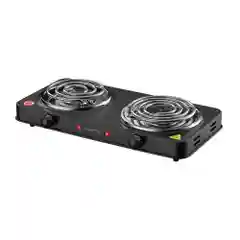 Черный электрическая плитка MARTA MT-HP4236A 3000W, 2 конфорки спираль, диаметр13/15, черный