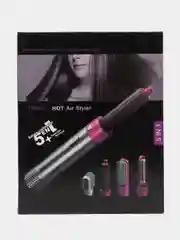 Серебряный фен мультистайлер Hot Air Styler 5в1 и 3в1