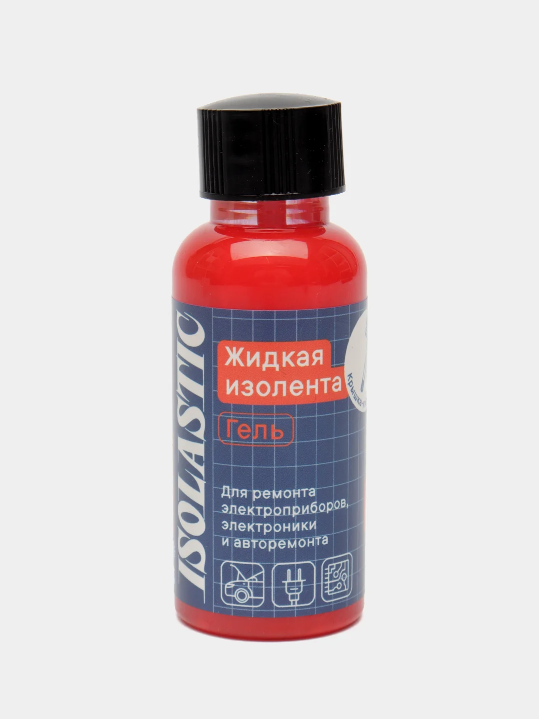 Красный жидкая изолента гель с кистью ISOLASTIC