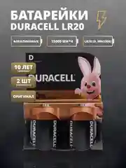 Батарейки Duracell LR20 тип D на колонку