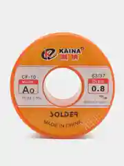 Припой KAINA A 0.8мм Sn63/Pb37 с флюсом CF-10 34гр