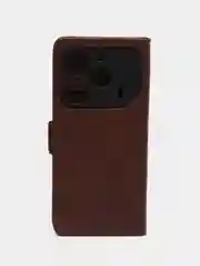 Коричневый чехол-книжка для Tecno POVA 6 / Pova 6 Pro 5G (Техно Пова 6 Про) с боковым магнитом